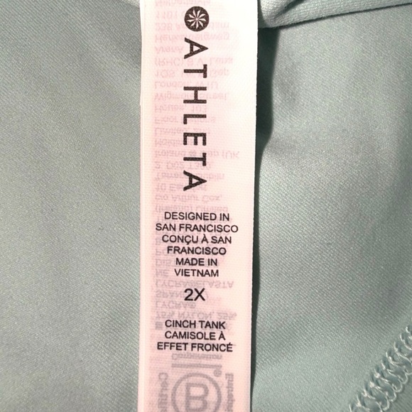 NWT ATHLETA Cinch Tank - Reef Green Plus 2X - Picture 12 of 15